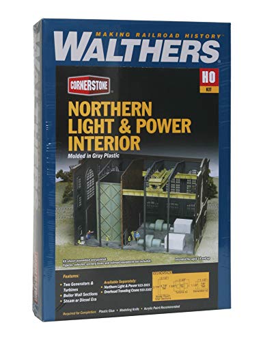 Walthers Cornerstone Interior Kit-for Northern Light & Power Powerhouse 933-3130 HO Scale Model Railroad - Part Kit - style: For Northern Light & Power Powerhouse