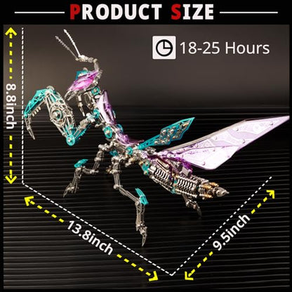 3D Metal Puzzles for Adults, Metal Model Kits Difficult Metal Building Kit - color: Purple