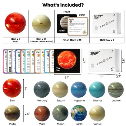 Planets for Kids Solar System Toys 3-5 -Solar System for Kids - Space Balls