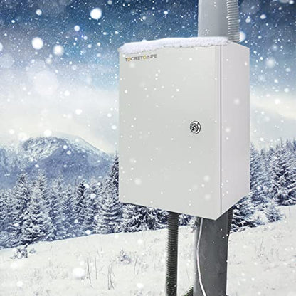 TOCRETOARE Outdoor Electrical Junction Box, 16x 12 x 8'' NEMA 4X Enclosure Box, Wall Mounted IP66 Waterproof & Dustproof Lockable Metal Junction Box - size: 16"x12"x8"