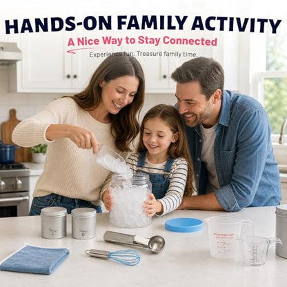 Ice Cream Making Kit for Kids - STEM Science Toy Ages 5–12, Recipe Cards