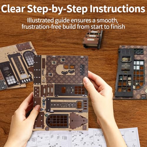BELEEV Book Nook Kit for Adult and Teens,3D Wooden Puzzle(Magic Wand Store) - color: Magic Wand Store