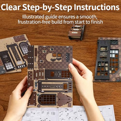 BELEEV Book Nook Kit for Adult and Teens,3D Wooden Puzzle(Magic Wand Store) - color: Magic Wand Store