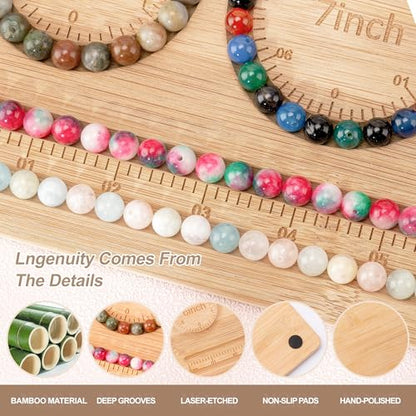 Bead Board for Jewelry Making, Bracelet Making Kit, Compact Portable