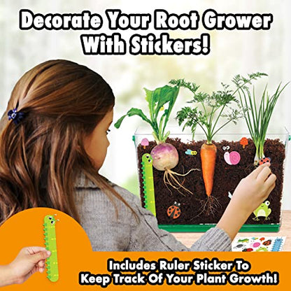 Creative Kids Miracle GRO Root Viewer Garden Kit - Educational STEM Set with Soil & Seeds for Kids Age 6+, Plant Growing Science Lab - style: My First Root Viewer