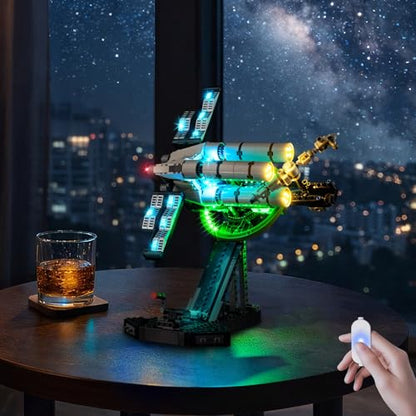Nitemode Light Kit for LEGO 11389 Project Hail Mary, Touch, Lights Only - color: 11389 Touch Dimmer Version Light
