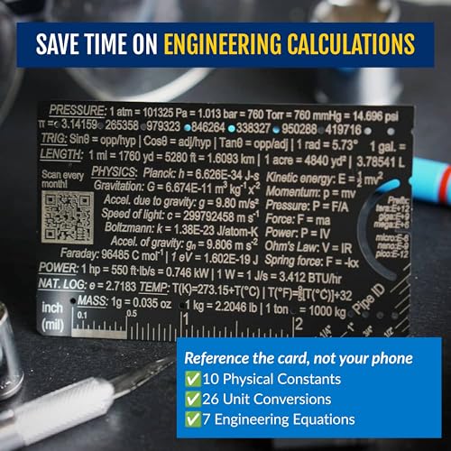 The Authentic Pocket Engineer: Small 3 Inch Metal Engineering Ruler Tool