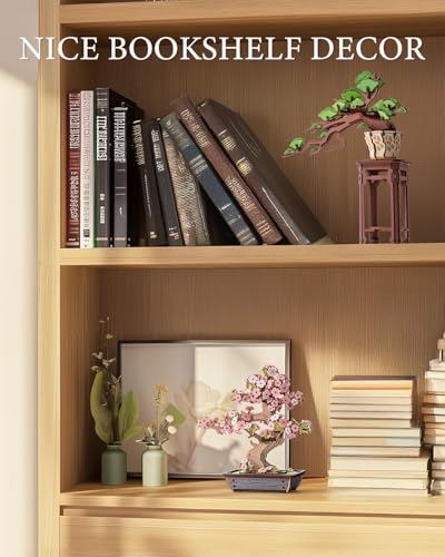 Rowood 3D Puzzles for Adults,Mother's Day DIY Wooden Flower Cherry Blossom Sakura Bonsai Tree Botanical Collection Building Set Craft Kits for Adults,Gift on Christmas Birthday - style: Sakura Bonsai