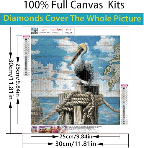 ARPADAMO Diamond Art Kits for Adults,Animal Diamond Painting Kits 12 x 12in - color: DP02701