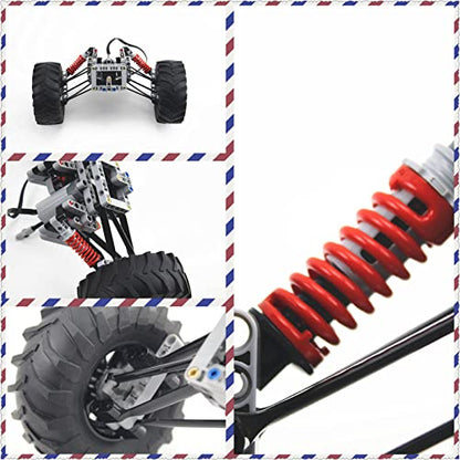 Technical Parts Vehicles Suspension Accessories with Tire 107x44 Technical Parts Set Compatible with All Major Brands, MOC Parts Building Toy DIY Replacement Spare Kit (68pcs) - style: MA68