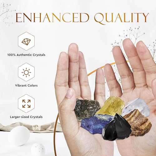 Wyspell Sagittarius Crystal Set - 6 Raw Healing Stones - Zodiac Gifts - color: Sagittarius