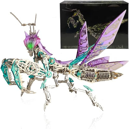 3D Metal Puzzles for Adults, Metal Model Kits Difficult Metal Building Kit - color: Purple