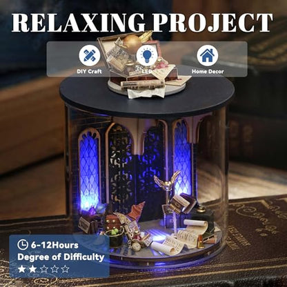 Flever Dollhouse Miniature DIY House Kit Creative Room Dream Bottle Series with Furniture for Romantic Valentine's Gift (Magic Gate) - color: Magic Gate