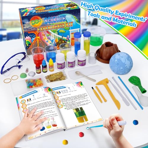 UNGLINGA 50+ Science Lab Experiments Kit for Kids, STEM Activities - style: science kits with 50+ experiments