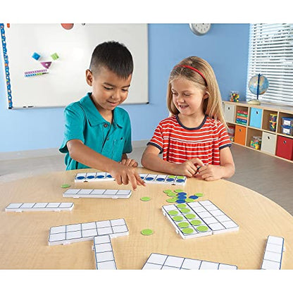 Learning Resources Connecting Ten-Frame Trays, 165 Pieces - style: Connecting Ten-Frame Trays