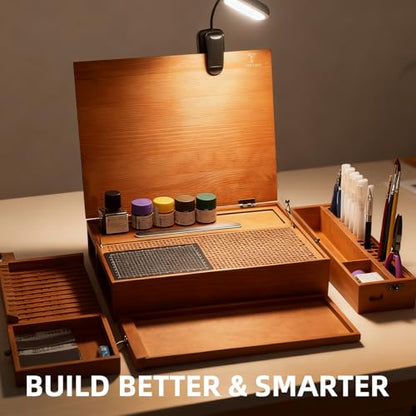 Model Building Station, Portable Hobby Workbench with Tool Storage