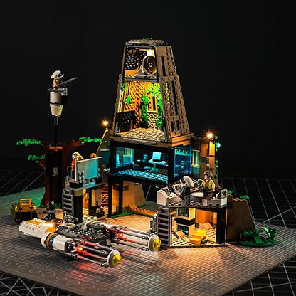 BrickBling LED Light Compatible with Lego Yavin 4 Rebel Base 75365 Building Set(Building Not Included), Remote Control Version Lighting Compatible with Lego 75365 - style: RC Version Light