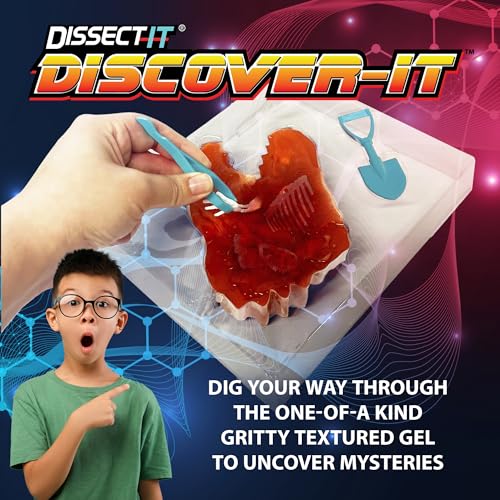 Dissect-It Discover-It Dinosaur Dig Kit, Dissecting Gel Kids Science Kit Project to Learn Anatomy, STEM Toys for Ages 6 and Above