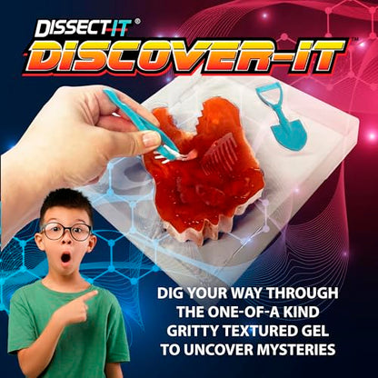 Dissect-It Discover-It Dinosaur Dig Kit, Dissecting Gel Kids Science Kit Project to Learn Anatomy, STEM Toys for Ages 6 and Above