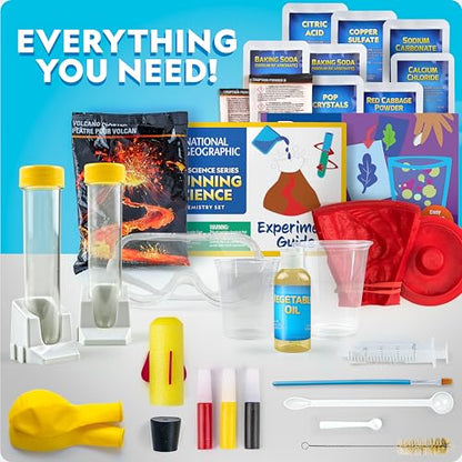 National Geographic Chemistry Set with 45 Experiments for Kids 8-12