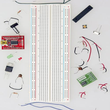 3pcs Breadboard 830 Point Solderless Prototype PCB Board Kit, Solderless Breadboard for Arduino Proto Shield Distribution Connecting Blocks.