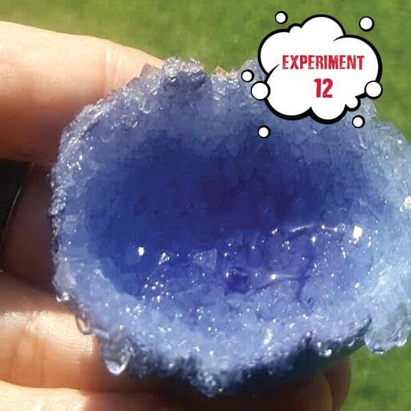 Einstein’s Crystal Craze LAB Science Kit for Kids. 18 Science Experiments Inside STEM for Boys & Girls Aged 10 and Above. Detailed Picture Guide Included. - color: Pink and Azul