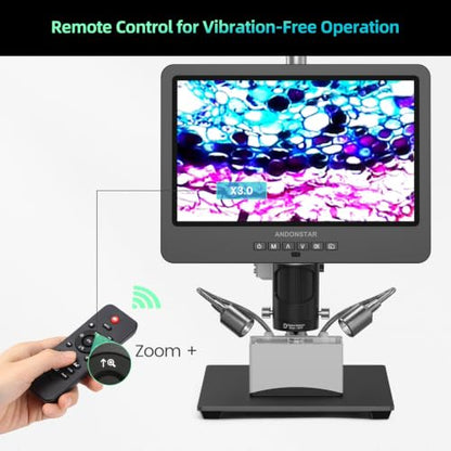 Andonstar AD249S-M 3 Lens 2160P 10.1 Inch HDMI Digital Microscope 2000x