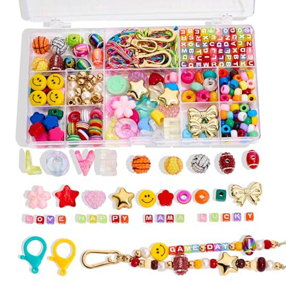 RepaTime DIY Beaded Bag Charm Kit for Women with Keychain Supplies - color: Bead Kit-A