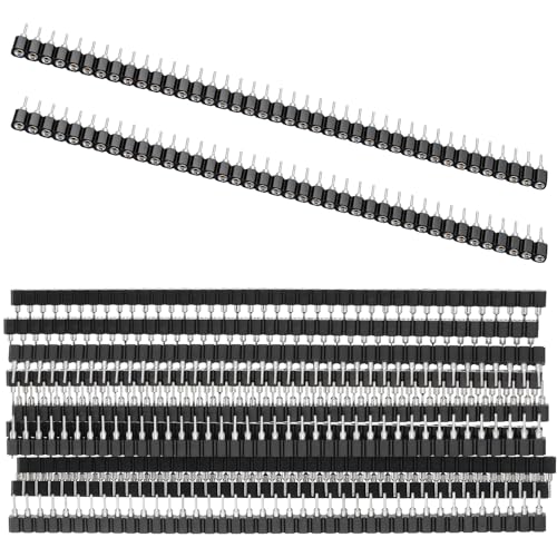 10pcs 1x40P Single Row Round Headers Machine Pin Female 0.1" 2.54mm 40 Pin Breakable PCB Breadboard Socket Connector