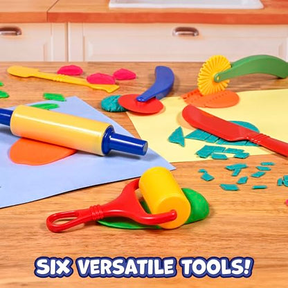 Ready 2 Learn Dough Tools, Set of 6 Play Dough Accessories