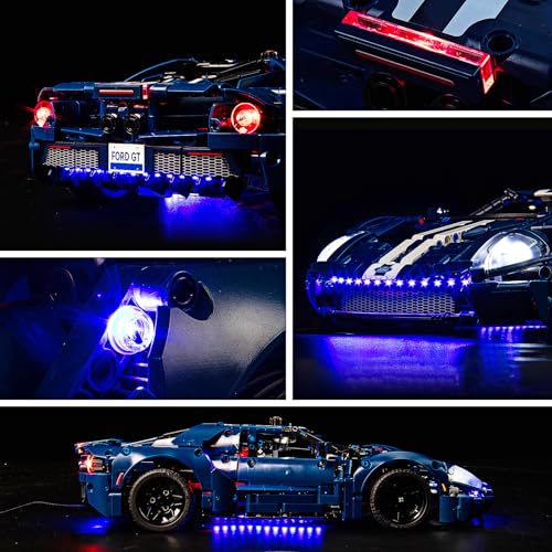 LED Lighting Compatible with Lego 42154 2022 Ford GT Car, Light Kit Compatible with Lego 42154, Giving Light to Model, NOT Included The Model Set(RC Model)