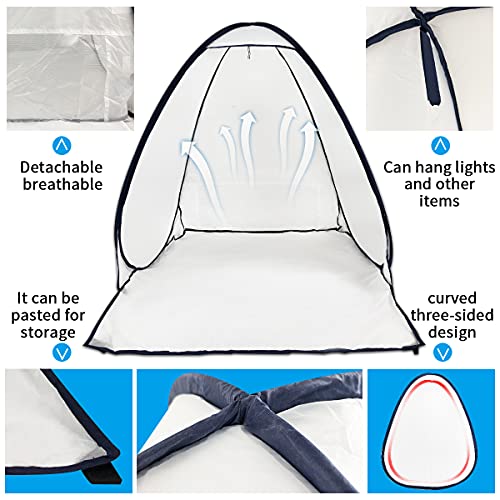 3.1x3.2x3.3ft Portable Spray Paint Booth Tent for Spray Painting Furniture - color: 3.1x3.2x3.3ft-Small