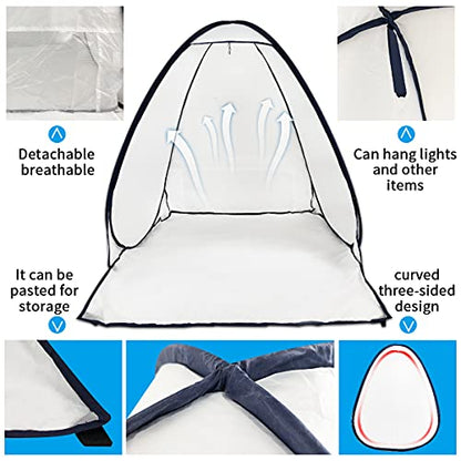 3.1x3.2x3.3ft Portable Spray Paint Booth Tent for Spray Painting Furniture - color: 3.1x3.2x3.3ft-Small