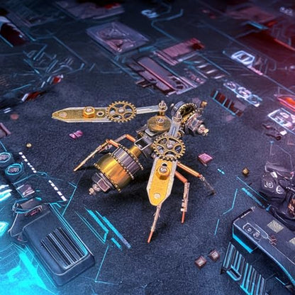 3D Metal Puzzle Kits for Adults Teens-160+Pcs-Mechanical Assembly Bee Insect Models-3 Hours to Build-Ideal for Birthday Gifts and Decorations(Mechanical Bee A) - style: Mechanical Bee A