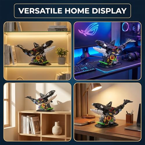 Mechanical Orca Building Set Steampunk Model Kit - color: Orca