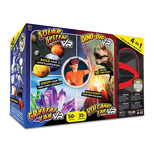 Abacus Brands Virtual Reality 4-in-1 STEM Science Kit for Kids, Ages 8-12