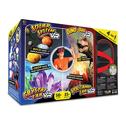 Abacus Brands Virtual Reality 4-in-1 STEM Science Kit for Kids, Ages 8-12