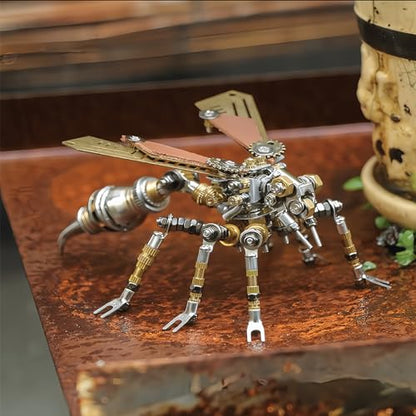 3D Metal wasp Puzzle, Punk Insect Metal Model, 3D Puzzle Mechanical wasp Building Blocks, Fun DIY Assembly, high-end Men's Gifts. - color: Mechanical Wasp