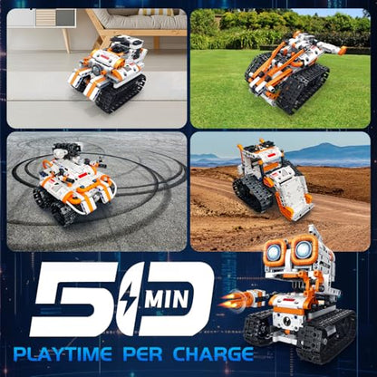 Coding Robot Building Kit for Kids, App Remote Control Compatible with Lego