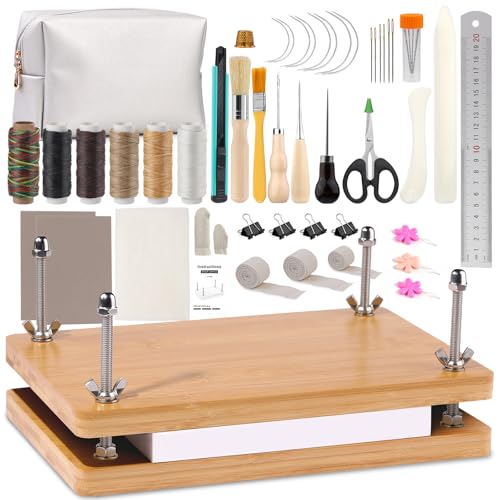 JUPEAN Book Binding Kits Bookbinding Kit Book Binding Press 7.9”x11.6 - size: 7.9"x11.6" Bookbinding Kit -2