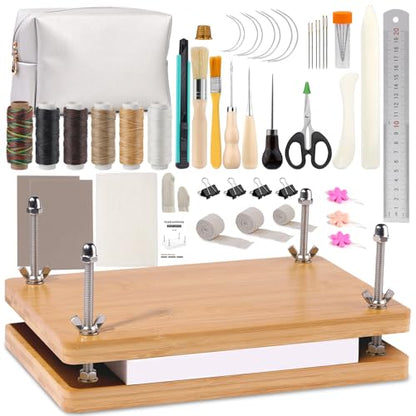 JUPEAN Book Binding Kits Bookbinding Kit Book Binding Press 7.9”x11.6 - size: 7.9"x11.6" Bookbinding Kit -2
