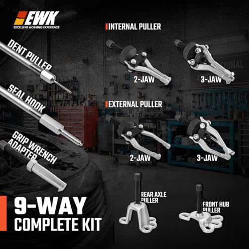 EWK 9-Way Slide Hammer Puller Set