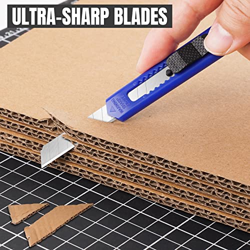 10 Pack Box Cutter Retractable, 9mm Razor Knife, Utility Knife - color: 10-multicolor