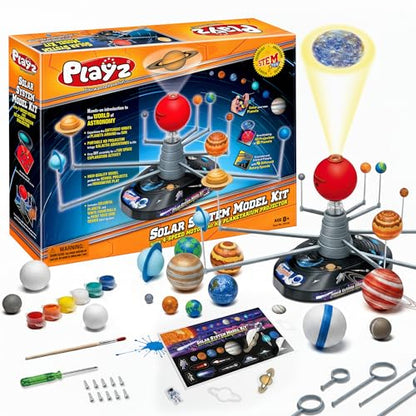Playz Solar System Model kit for Kids, Planetarium Projector Planet Toys