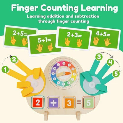 Learning Toys for Kids 3+,Montessori Preschool Educational Learning Activities Counting & Number Blocks Toys Math Games Easter Basket Stuffers Gifts for Girl Boys