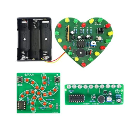 Gikfun 3-Set LED PCB Soldering Practice Kit DIY Electronics Learning