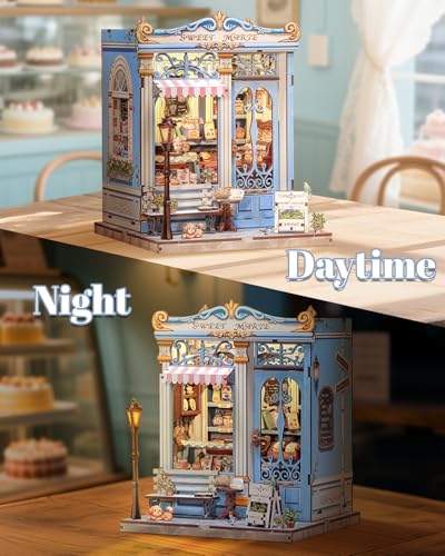 Book Nook Kit for Adult and Teens, French Dessert Miniature House Kit - color: Sweet Marie