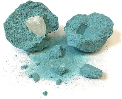 Schylling Chip Away Diamond - Gemstone Dig Kit with Collectible Specimens Inside - 1 in 24 Contains a Real Diamond - Includes Miniature Hammer, Chisel, and Brush - Ages 5 and Up - One Box