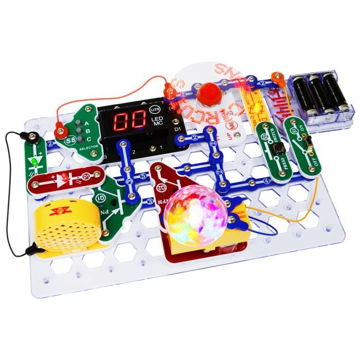 SNAP CIRCUITS Arcade SCA-200 STEM Electronics Kit for Kids Ages 8+ - style: Arcade