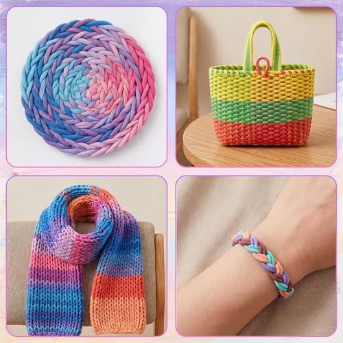Foyods 120PCS Weaving Loom Refill Loops, 12 Colors Weaving Loops